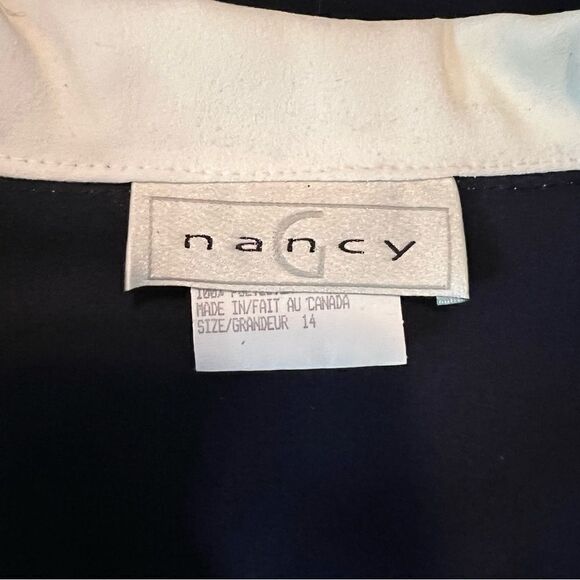 NWT! Nancy G vintage navy 2 piece dress and coat set - Picture 11 of 16